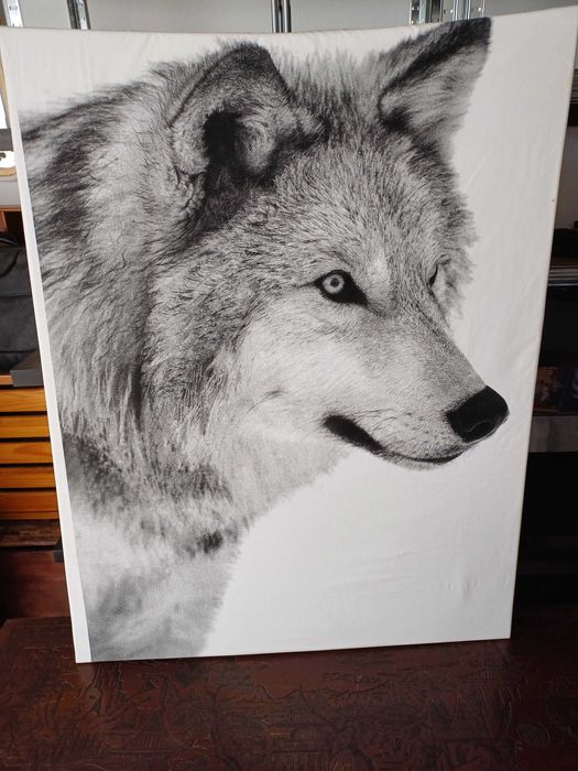 Tela o Lobo em tecido
