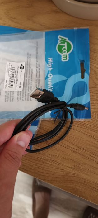 Кабель живлення Atcom USB (AM) 3,5 DC, 2A, 1 метр