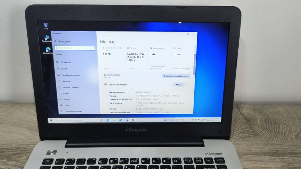 Laptop ASUS K455L