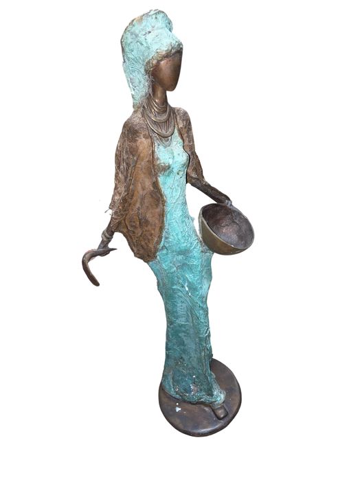 Estatueta africana em bronze Burkina Faso