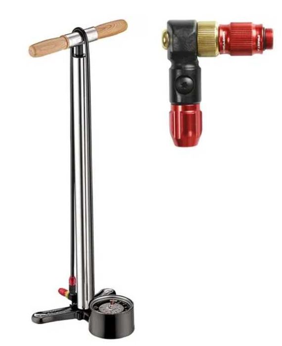 LEZYNE Alloy Floor Drive ABS-1 Pro Chuck srebrny