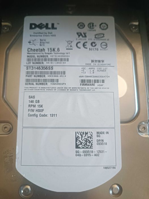 Dell PowerEdge 2950  / 4 x SAS 146 GB /