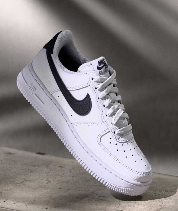 Nike air force 1 białe czarne 45