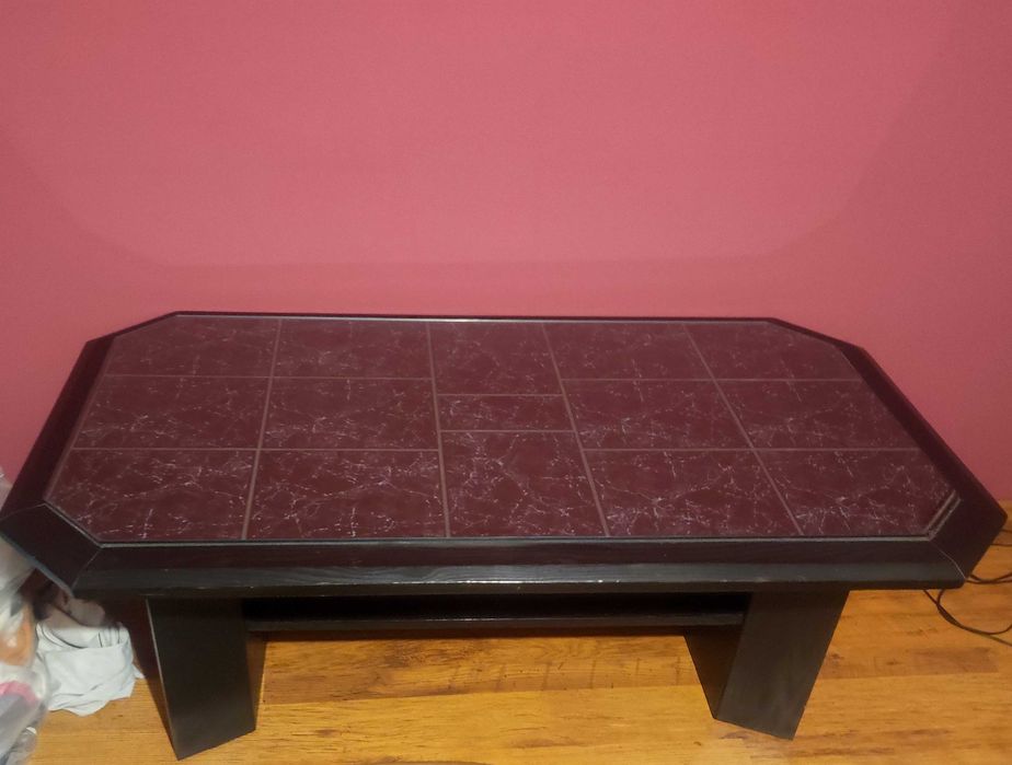 OKAZJA!! Ława pokojowa czarna z szybą zabezpieczającą