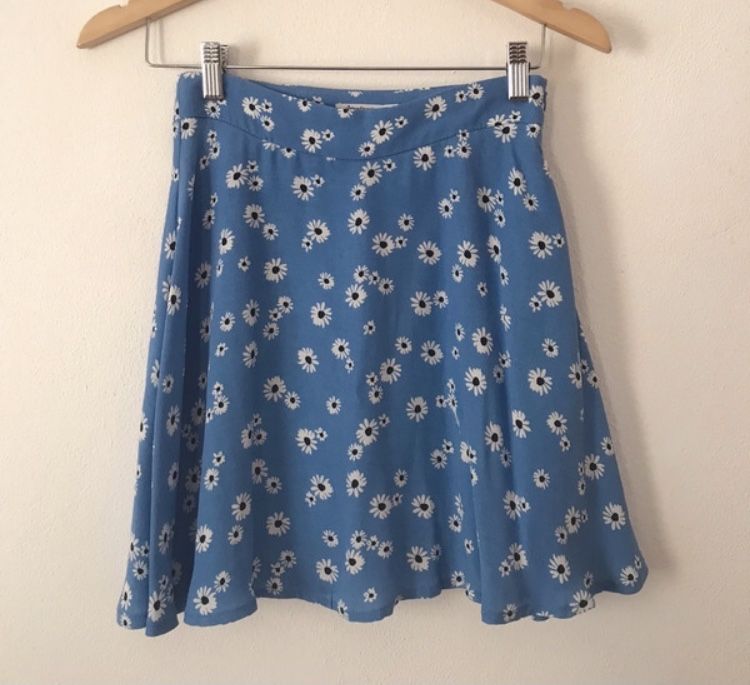 Saia-calção azul, stradivarius, tamanho S