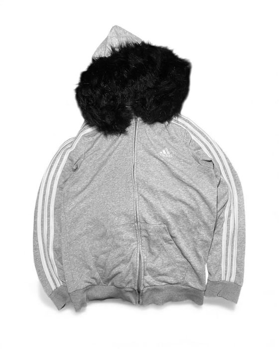 Адідас сіра з мехом