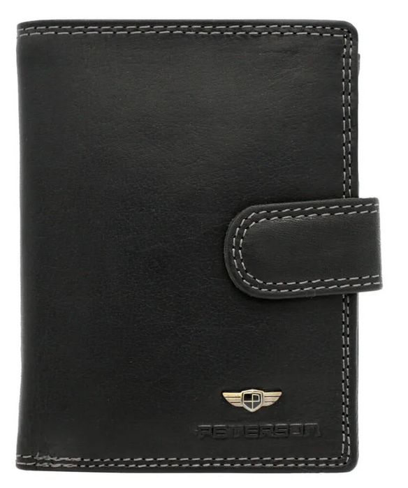portfel męski skóra naturalna produkt  black