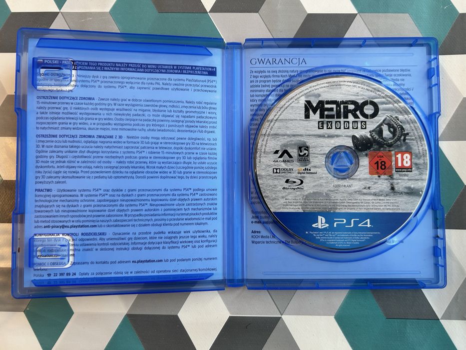 Metro Exodus PL gra ps4 ps5 polska wersja jezykowa