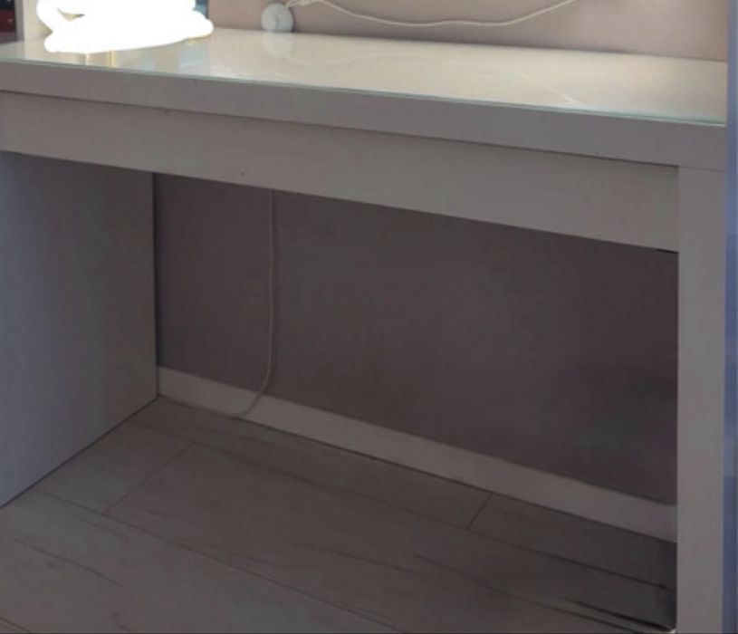 Toaletka, biały, 120x41 cm