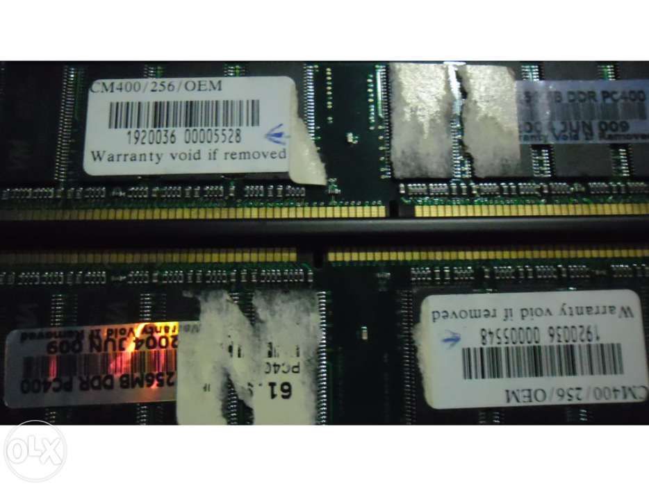 DDR RAM Memory 256 MB 2x428962434746296321
