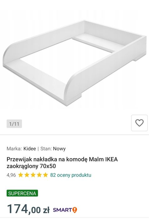 Nakładka na komodę Malm Przewijak