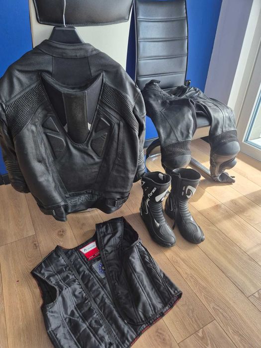 Sprzedam kurtkę  + spodnie + buty  na motocykl sportowy