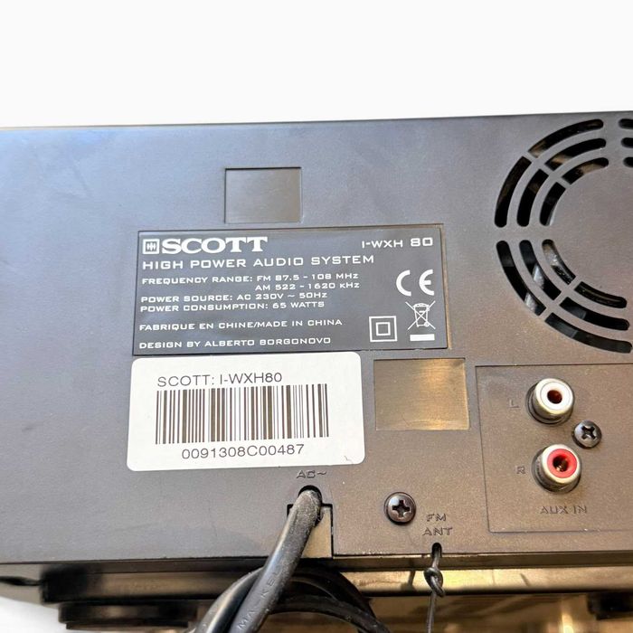 Aparelhagem Scott I-WXH80 com Colunas e Comando – Totalmente Funcional