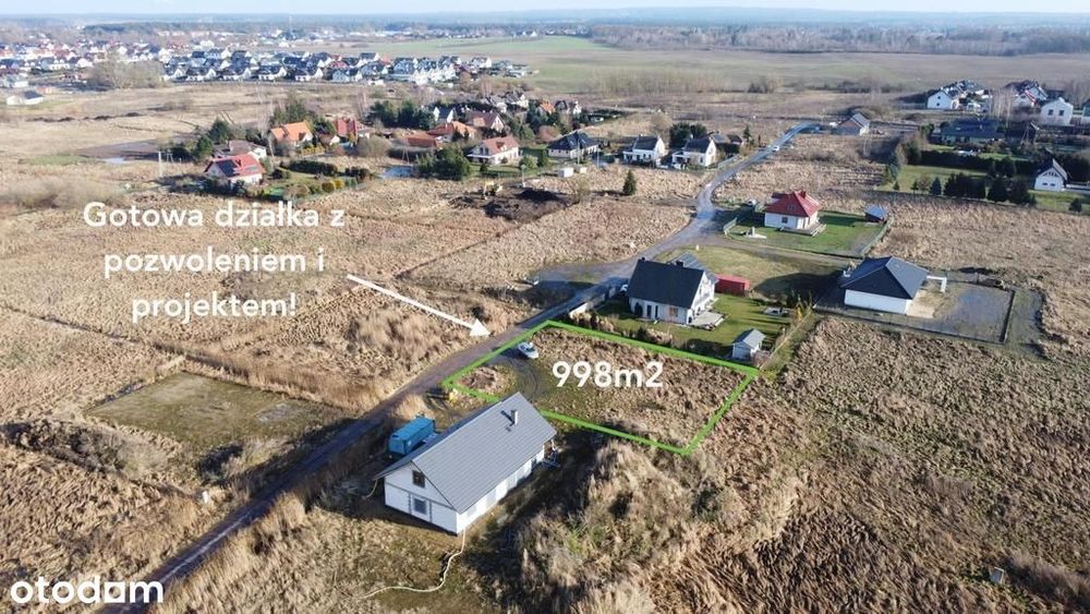 Gotowa działka w Dobrej z pozwoleniem i projektem!