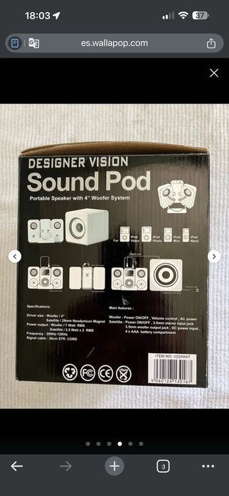 Акустическая система Sound Pod 2.1 белая