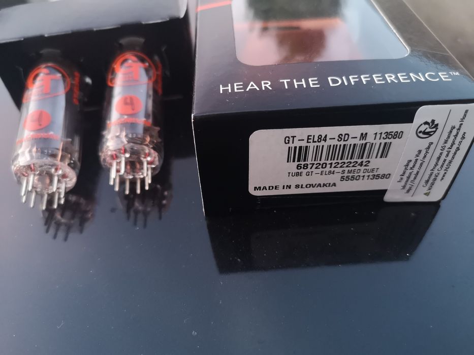 Válvulas Groove Tubes GT-EL84-S Duet Medium Matched Pair