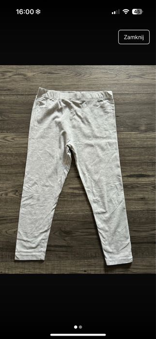 Szare leginsy dziecięce