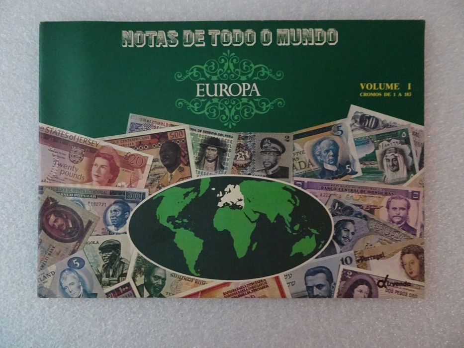 Caderneta de cromos vazia Notas de Todo o Mundo - Europa vol. I