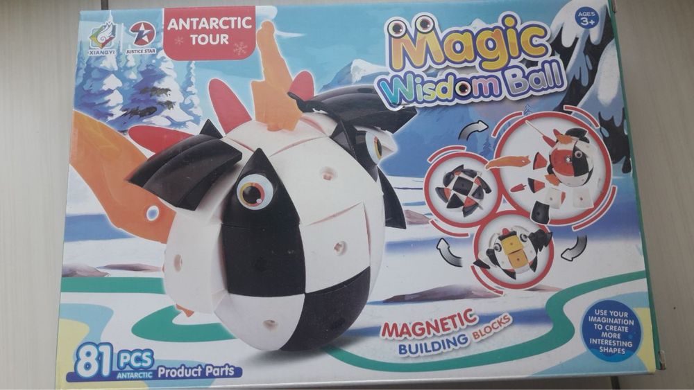 Магнитный 3D конструктор Magic wisdom ball магнітний, 81 деталь