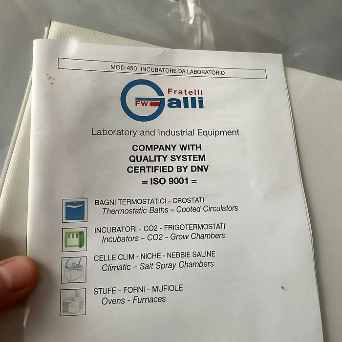 Incubadora de Laboratório Fratelli Galli M 480 (7 Litros)