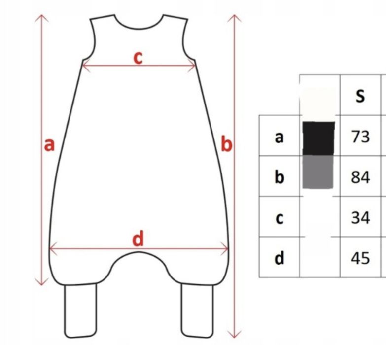 Śpiworek z nogawkami 68-86