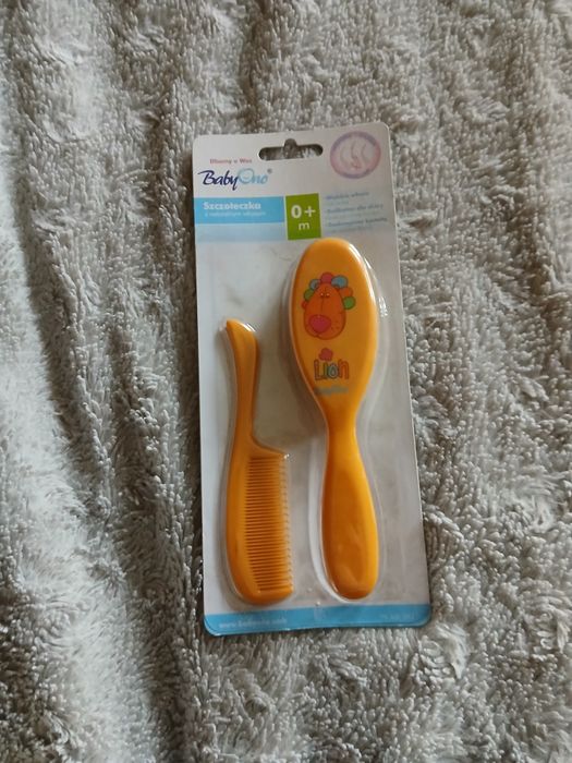 Naturalne włosie szczotka grzebień zestaw 0m+