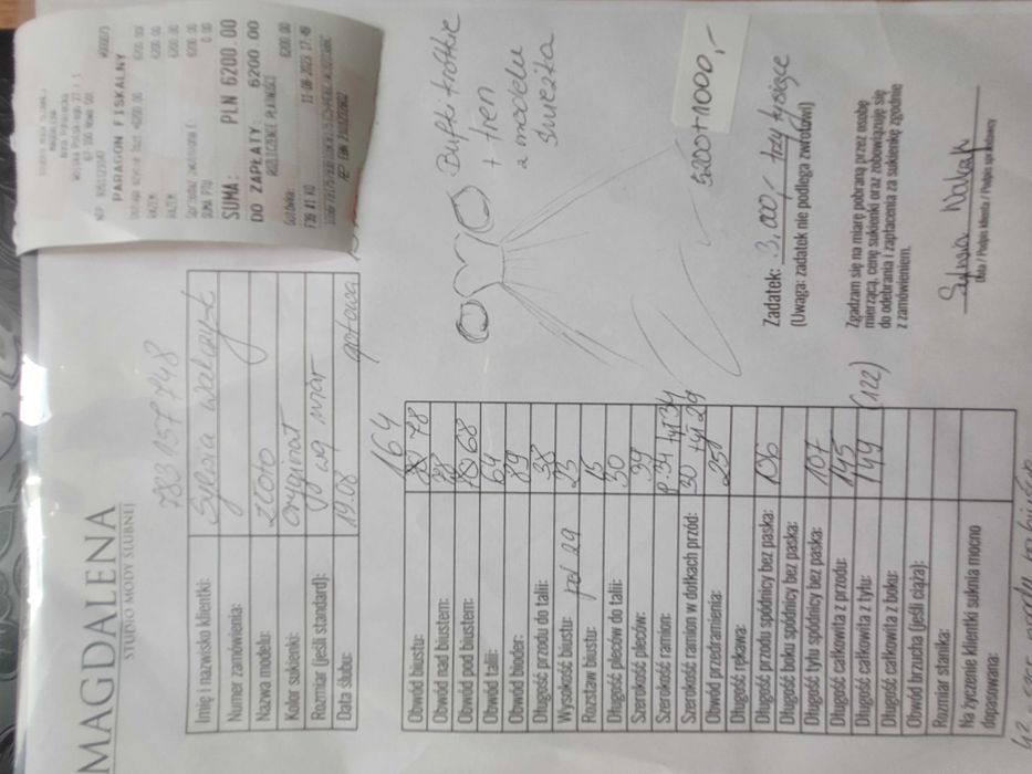 Suknia ślubna księżniczka xs 2023 z trenem 164cm