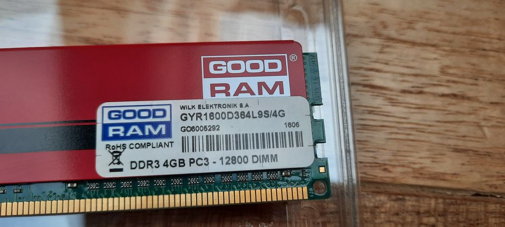 2szt : GoodRam PLAY 4GB DDR3 PC3-12800