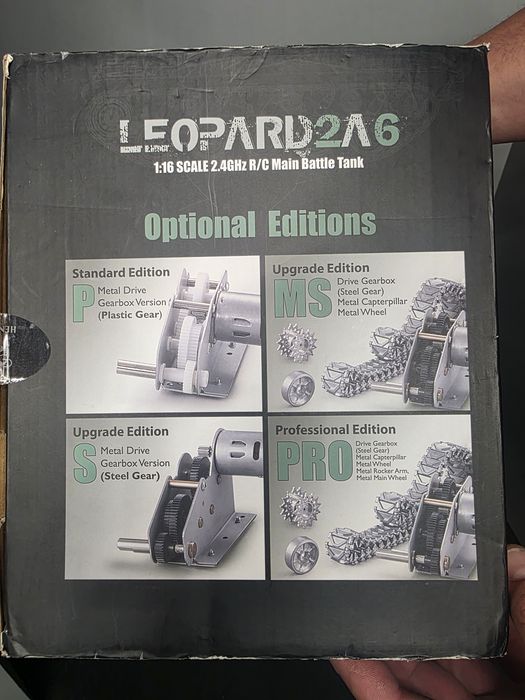 Czołg 2A6 LEOPARD 1:16 Heng Long dym V.7.0,2,4Ghz