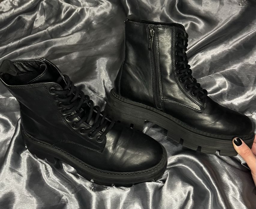 шкіряні ботинки Tamaris жіночі черевики ботинки кожаные ботинки берцы