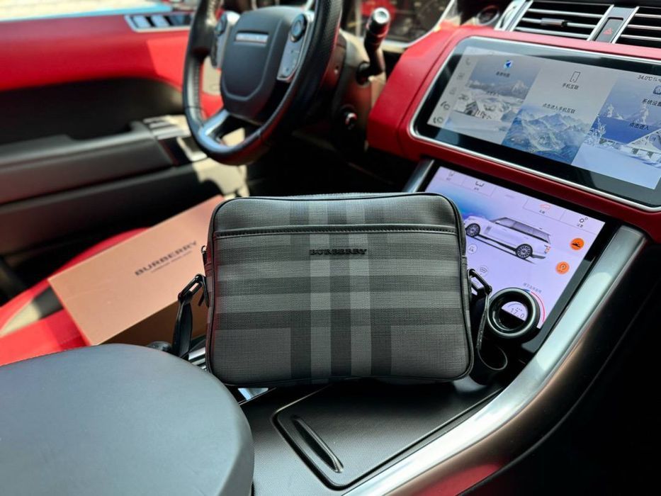 Мужская сумка кроссбоди барберри чоловіча сумка кросбоді барбері