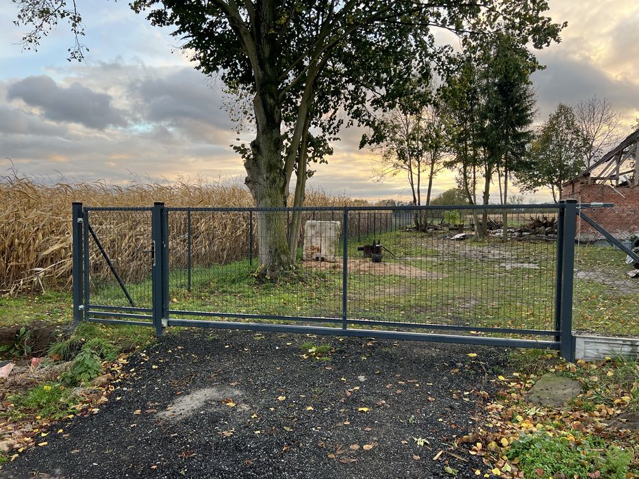 Brama rozsuwana furtka zestaw