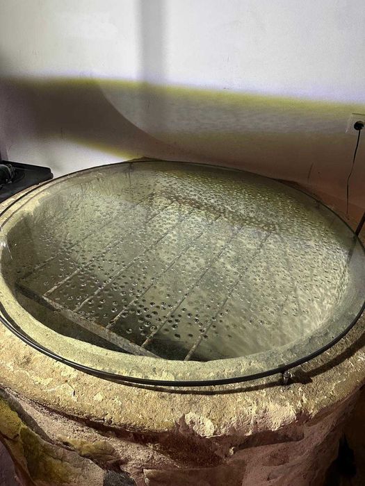 Vidro com supporte metal