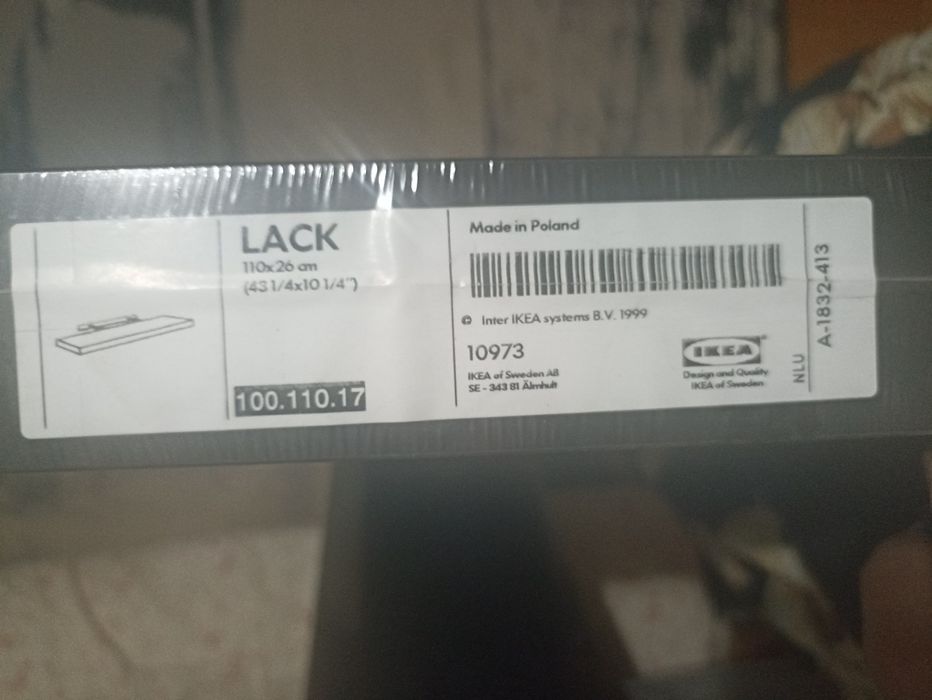 2 prateleiras lack ikeia preto-castanho