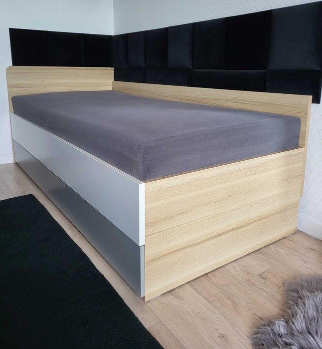 Łóżko jedno osobowe VOX z materacem 90x200