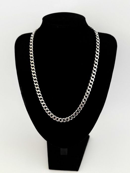 Srebrny Łańcuszek splot Pancerka 56 CM 62 GRAM ! PR. 925 Okazja !