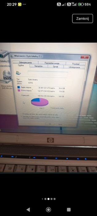 HP Pavilion dv6500 Special Edition – sprawny + zasilacz – Windows 7
