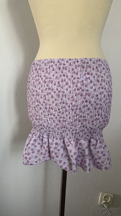 Spódniczka damska r. XS marszczona letnia, falbanka