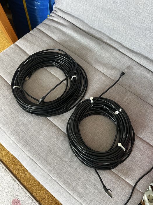 Cabos Ethernet 20M CAT6 RJ45 Lexman - Como novos