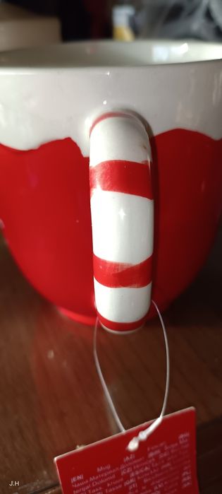 Kubek ceramiczny świąteczny.