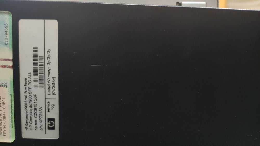 PC  HP Compaq DC7900 SFF  (Slim Desktop)+ Monitor HP 23"