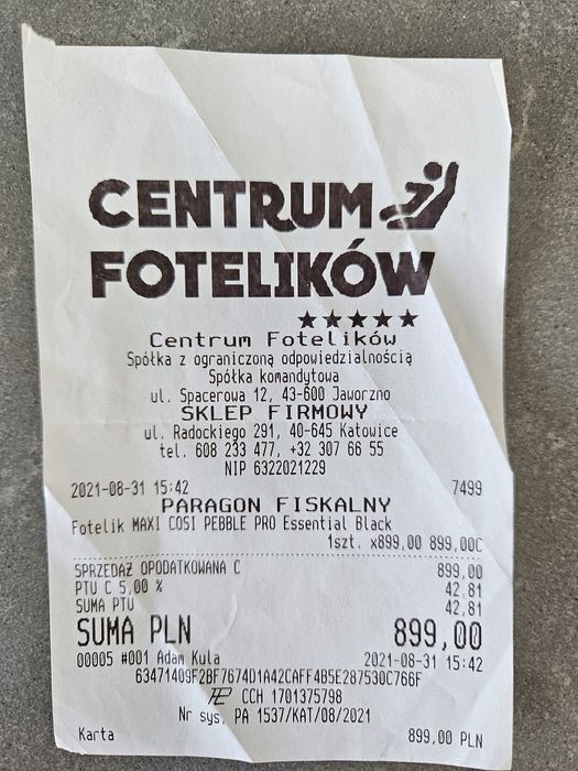 Nosidełko fotelik / łupina MAXI COSI