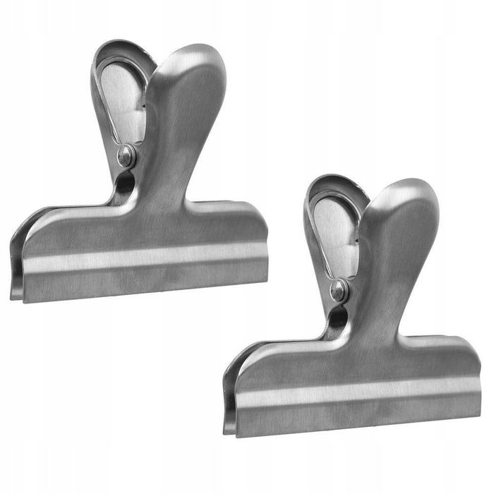 klipsy klips do opakowań torebek stal 8cm. / 2szt.
