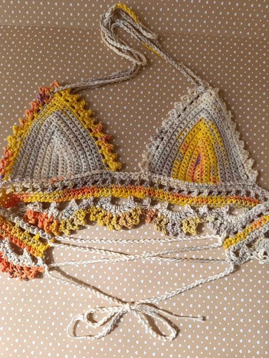 Bralette verão / Top de verão / Festival / feito à mão