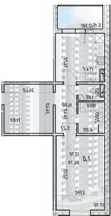 1х(54.79м) жк Деснянський з ремонтом  Єоселя !