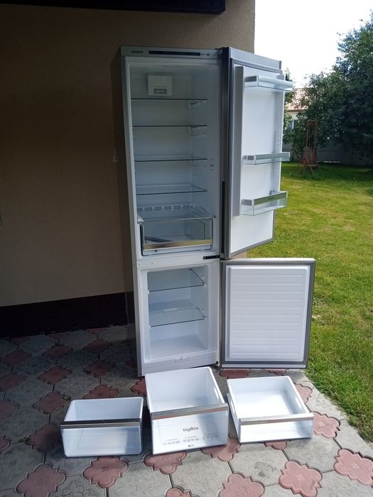 Siemens холодильник 2 м висоти в нержавійці