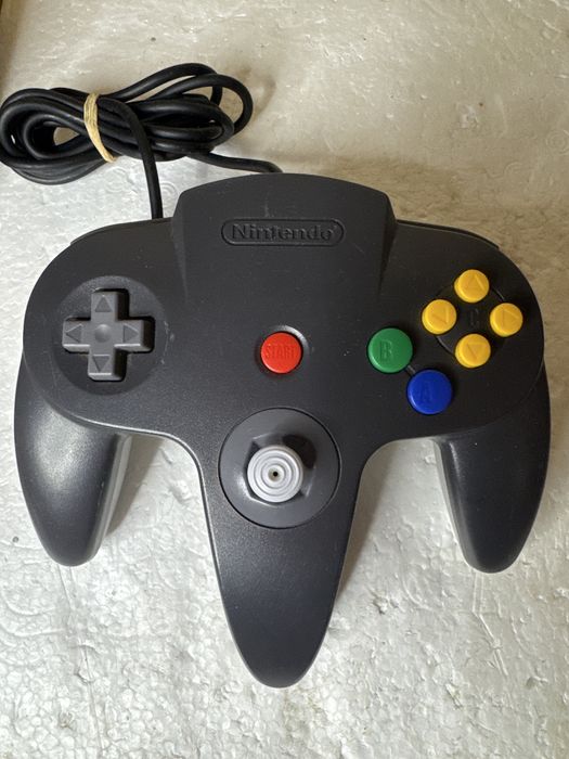 Oryginalny Kontroler pad do Nintendo 64 N64 - NUS-005 - czarny szary