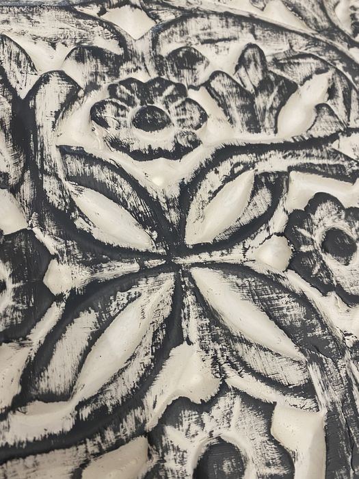 Quadro pintado mandala 3D64552552595841123