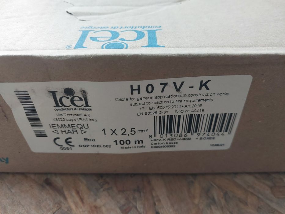 Kabel przewód linka 1x2.5