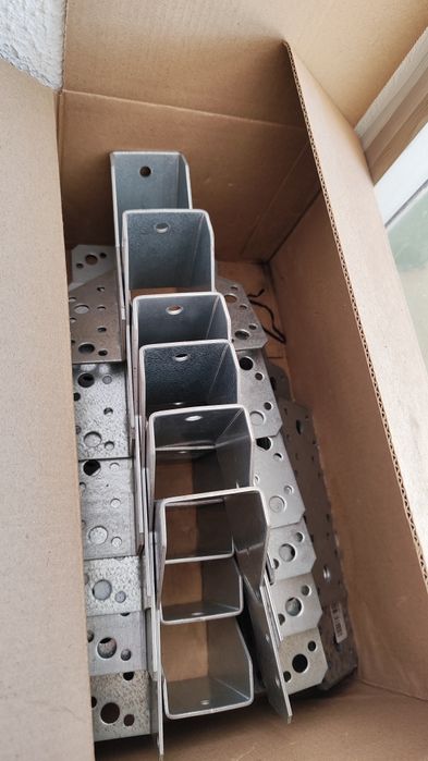 Suporte em L galvanizado 30 unidades